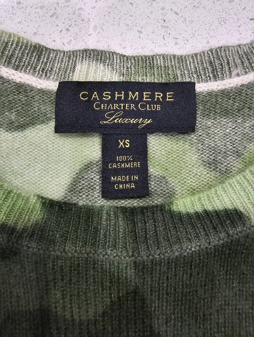 100% Cashmere Camo Sweater by Charter Club READ DESCRIPTION - Picture 9 of 11